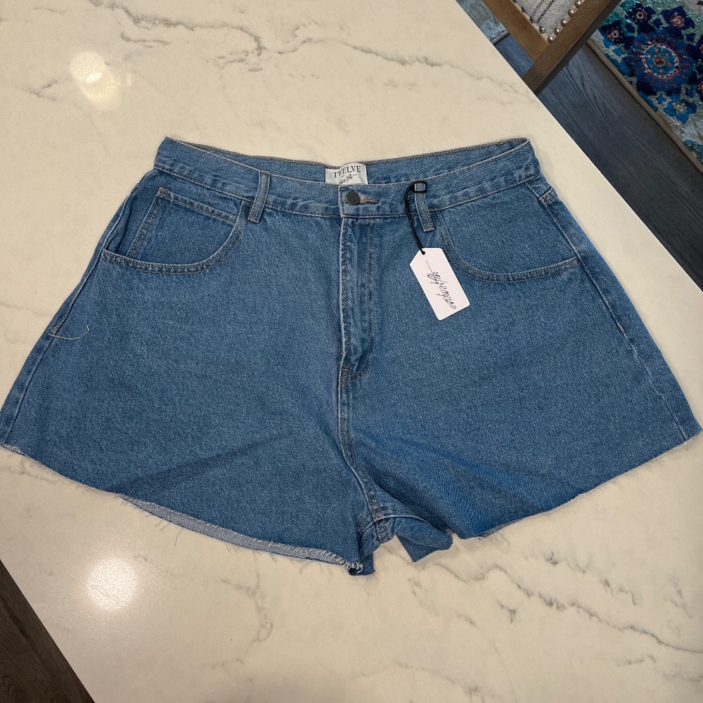 Denim shorts